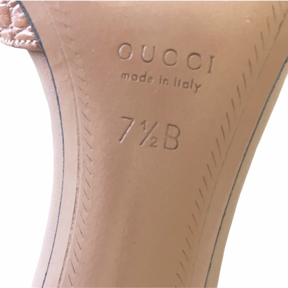 Tom Ford Gucci ♚ Gold Bamboo Kitten Heels ♚ Pink - Picture 9 of 15